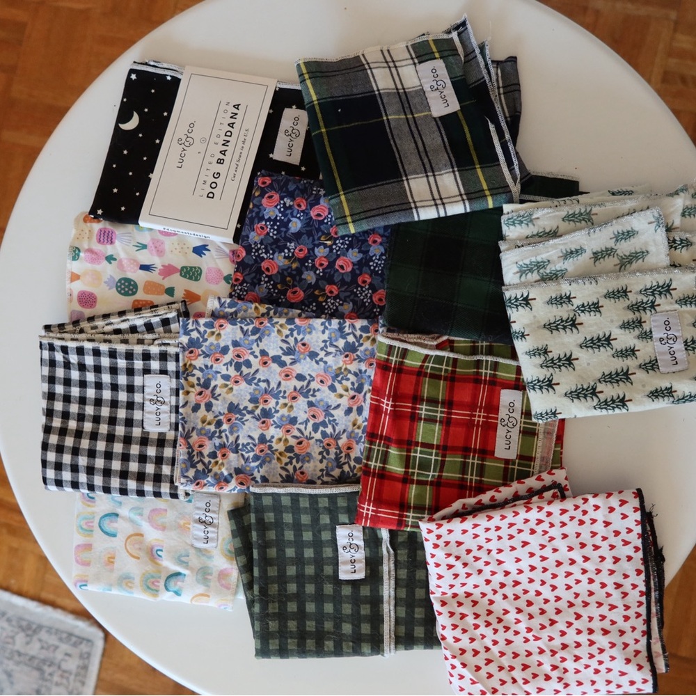 12 Lucy & Co Bandanas - LARGE